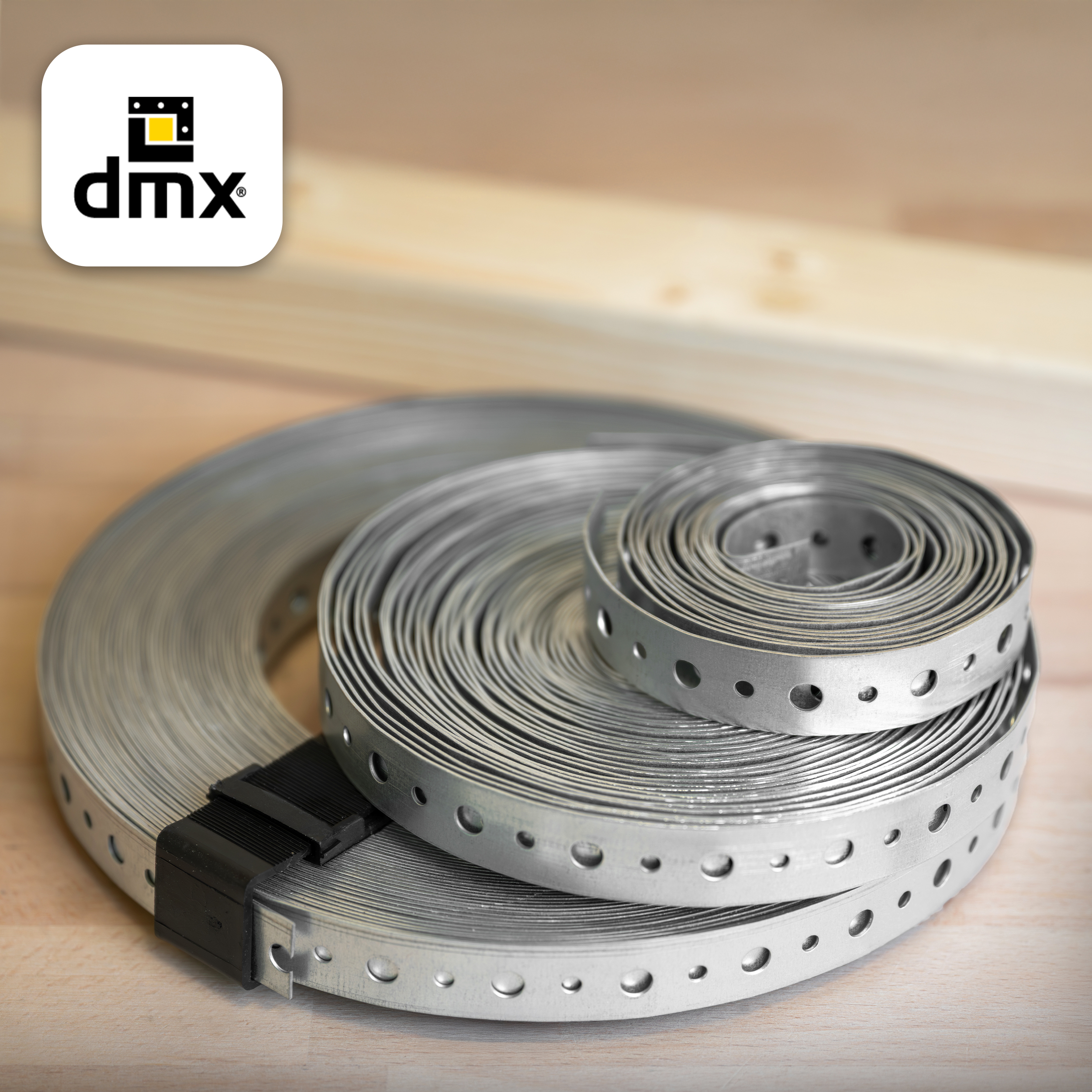 Taśma montażowa perforowana stal - TM 5 | 25 m | Srebrny | TM 5